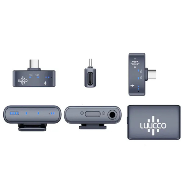 LUUCCO AirWave Mini K2 USB-C 一對二 無線領夾麥克風：圖片 3